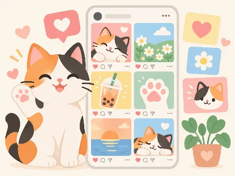 Sample work: Social media feed